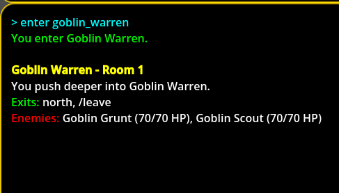 Entering the Goblin Warren